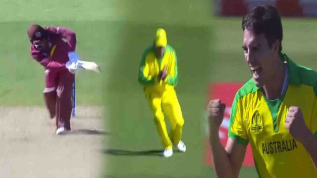 World Cup 2019 AUS vs WI: Shai Hope departs for 68, Pat Cummins strikes| वनइंडिया हिंदी