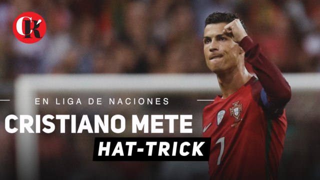 En Liga De Naciones Cristiano mete Hat-Trick