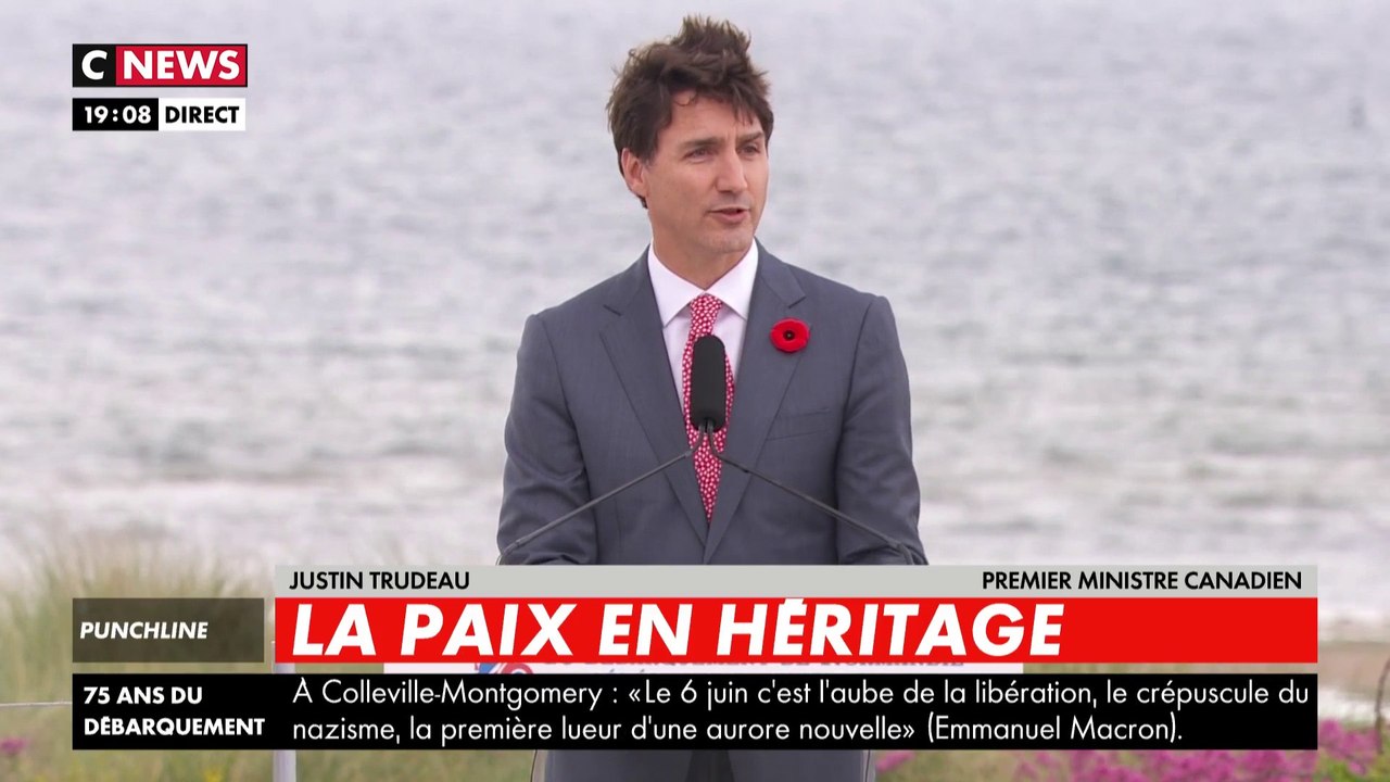 75 ans du débarquement : le Premier ministre Justin Trudeau rend hommage aux soldats canadiens