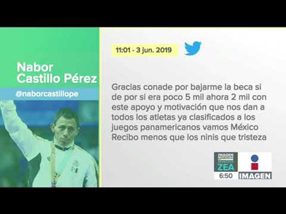 Medallista Nabor Castillo acusa que le bajaron su beca | Noticias con Francisco Zea