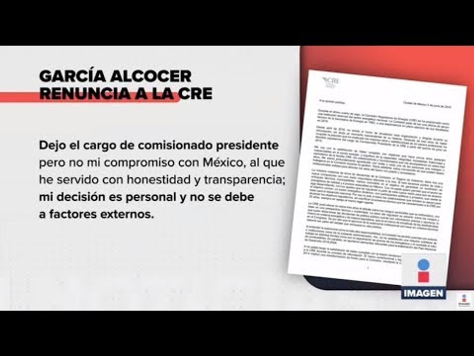 Renuncia el presidente de la Comisión Reguladora de Energía | Noticias con Ciro Gómez Leyva