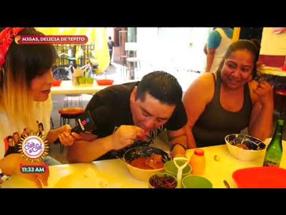 ¡Ana Alicia se fue a probar las famosas migas del barrio de Tepito! | Sale el Sol