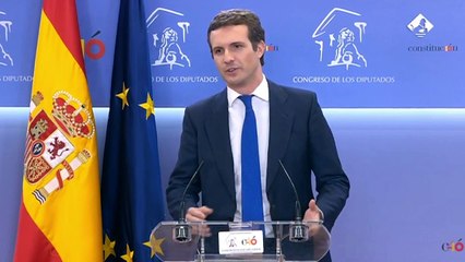 Casado confirma el 'no' del PP a la investidura de Sánchez: "No nos fiamos de él"
