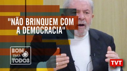 Lula - "Não brinquem com a democracia" Nova entrevista ao DCM e Tutaméia
