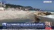 À Nice, elle lutte contre la pollution en ramassant les déchets plastiques sur la plage