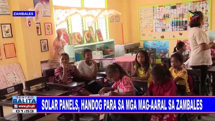 Solar panels, handog para sa mga mag-aaral sa Zambales