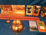 Vintage Metal Copper and Brass Strainer, Colander, Copper Cookware.