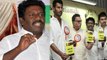 Nadigar Sangam Election: Karunas: பாண்டவர் அணி தேர்தலில் வெற்றி அடையும் : கருணாஸ் கருத்து- வீடியோ