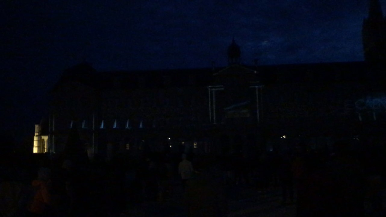 Première projection du mapping-vidéo