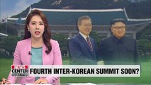 Blue House official 'cautiously optimistic' that fourth inter-Korean summit could happen soon