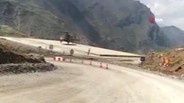 Siirt'te askeri helikopter rahatsızlanan hamile kadın için havalandı