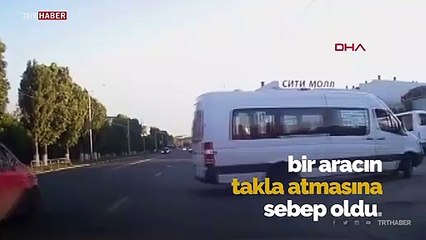 Kazaya sebep oldu, kaçmaya çalışırken şarampole yuvarlandı
