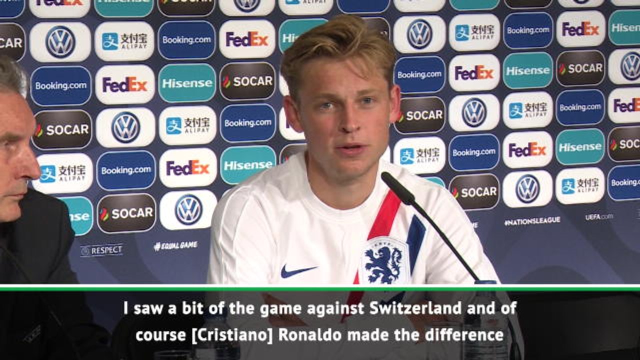 We will have to keep an eye on Ronaldo - de Jong