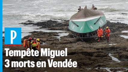 Download Video: Tempête Miguel : 3 morts après le chavirage d'une vedette de la SNSM