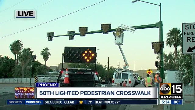 Phoenix adds 50th HAWK crosswalk to keep pedestrians safer