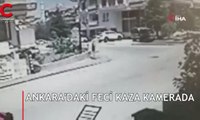 Ankara'daki feci kaza kameraya böyle yansıdı