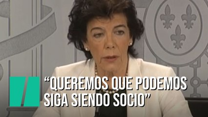 El Gobierno apela a PP y Cs para que la investidura no dependa de independentistas