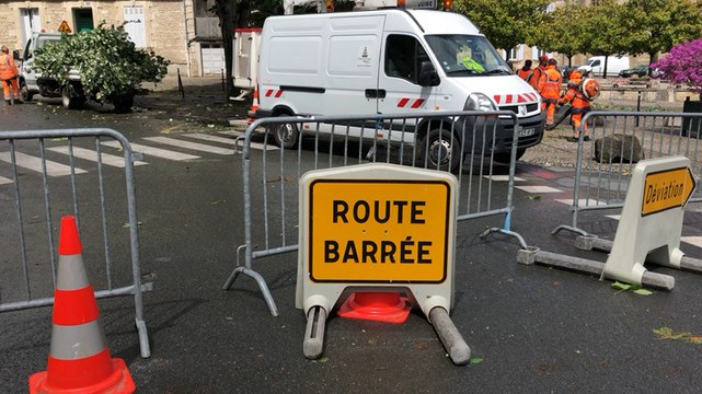 Tempête Miguel : des branches d’arbres évacuées dans le centre-ville