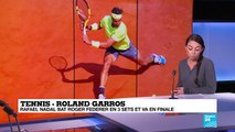 Roland-Garros : Rafael Nadal bat Roger Federer en 3 sets et va en finale