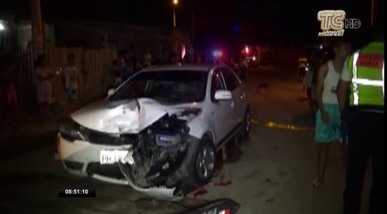 Muerte de un joven motociclista tras ser impactado por un auto en Guayaquil