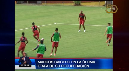 Marcos Caicedo se está recuperando satisfactoriamente y retornar al plano titular de Barcelona