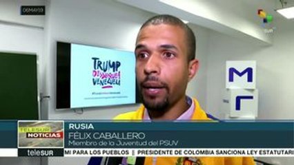 Jóvenes de Rusia se suman a la campaña #TrumpDesbloqueaVenezuela