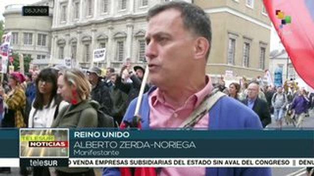 Masivas protestas de rechazo marcan visita de Trump a Reino Unido