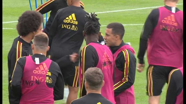 Tous les Diables Rouges présents à l'entraînement à la veille de Belgique-Kazakhstan
