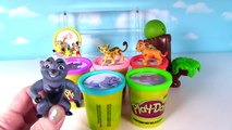 Disney Jr. THE LION GUARD -  Colors with Play Doh Toys - Chocolate Egg &