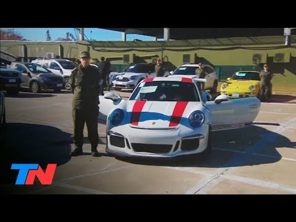 Estos son los 38 autos de lujo secuestrados