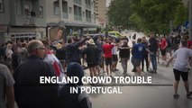 England supporters react to fan trouble in Portugal