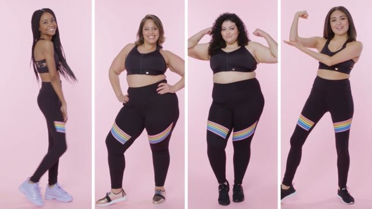 Women Sizes 0 Through 28 Try on the Same Sports Bra
