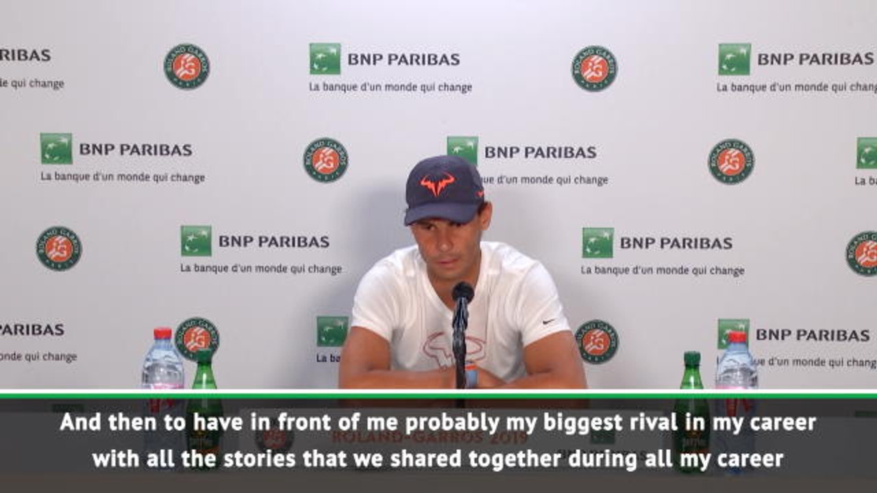 Playing my biggest rival Federer is always a bit special - Nadal