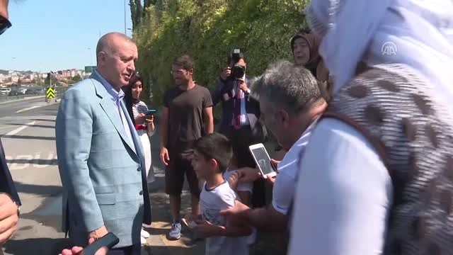 Cumhurbaşkanı Erdoğan, 15 Temmuz Şehitler Makamı'nı ziyaret etti (2)