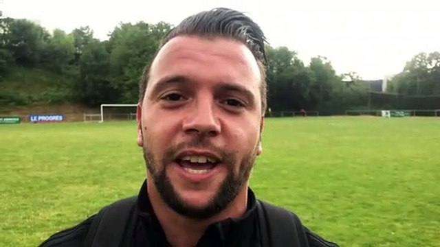 Coupe du Rhône Féminine Vial – Adlen BOUHILA réagit après la victoire du FC BORDS de SAONE contre le FC CHAPONNAY-MARENNES