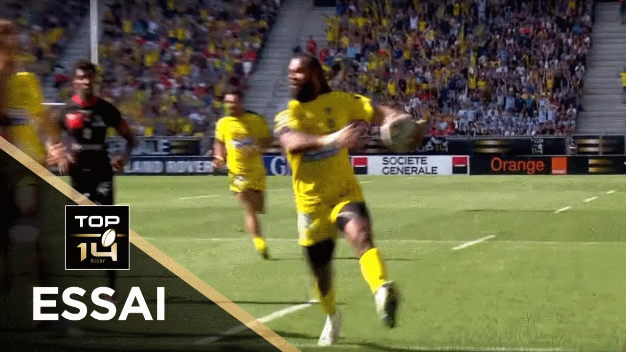 TOP 14 - Essai Alivereti RAKA (ASM) - Clermont - Lyon - Demi-finales - Saison 2018/2019