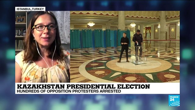 Kazakhstan presidential election : hundreds of opposition protesters arrested