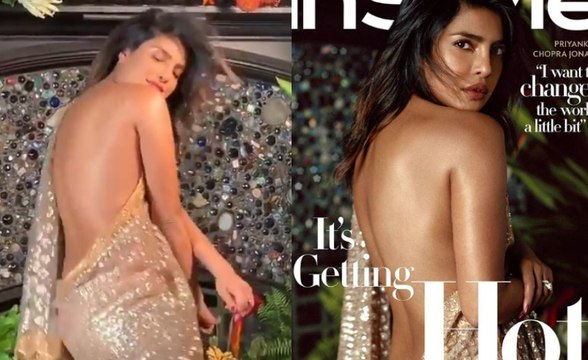 priyanka chopra trolled for not wearing blouse