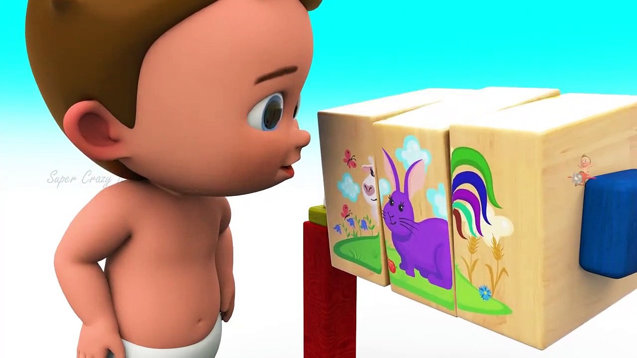 Baby Learn Farm Animal Names with Wooden Toy Puzzle Matching for Kids Children Toddler Educational