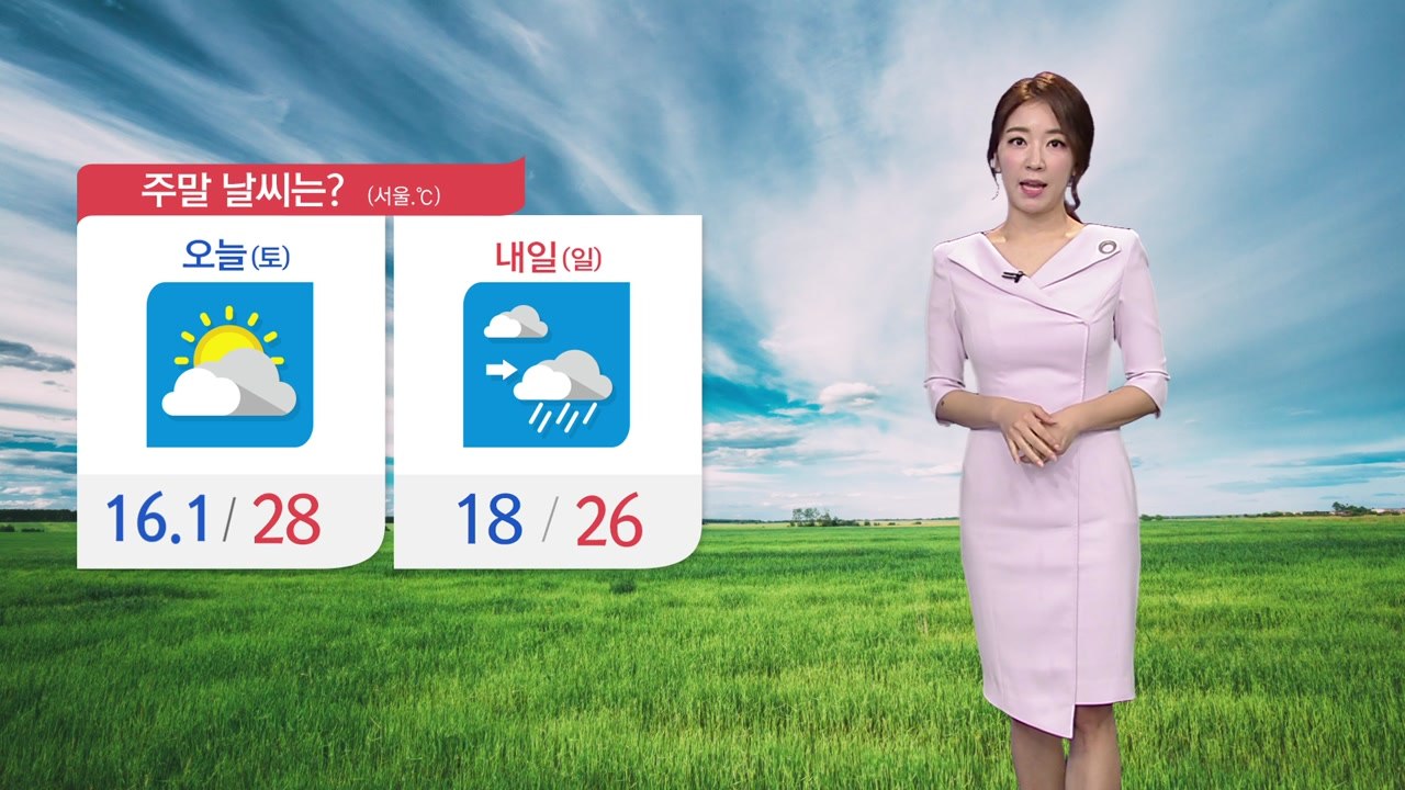 [날씨] 주말 맑고 초여름 더위...호남 오후 소나기 / YTN