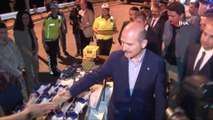 İçişleri Bakanı Soylu Eskişehir’de trafik denetimine katıldı