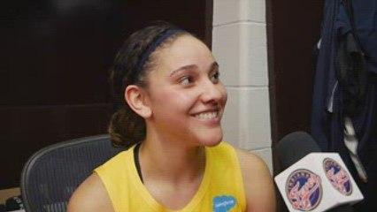 Postgame: Natalie Achonwa Says Aggressive Mindset Led to Double-Double