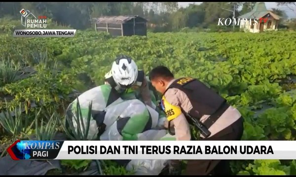 Cegah Penerbangan Balon Udara, Polisi dan TNI di Wonosobo Lakukan Razia