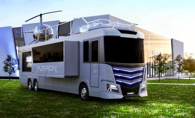 Super Luxury RV Is Way Nicer Than Your Home...Comes with Helicopter On Roof.