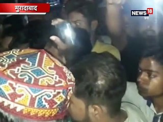 मुरादाबाद में 30 घंटे से बिजली न आने पर लोगों ने लगाया जाम