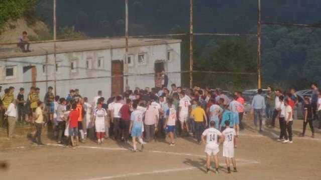 Köyler arası düzenlenen dostluk turnuvasında kavga! O anlar kameraya yansıdı