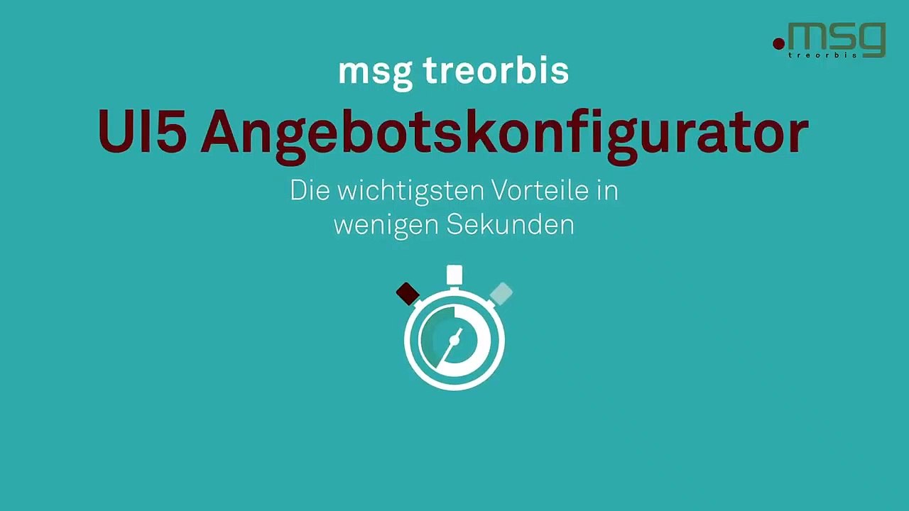 msg treorbis UI5 Angebotskonfigurator (D)