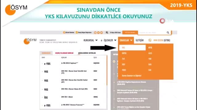 ÖSYM Başkanı Prof. Dr. Halis Aygün'den YKS adaylarına uyarılar