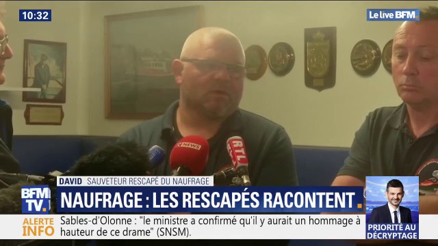 On savait qu'on allait se noyer, on ne pouvait pas aller jusqu'à la côte , ces rescapés du naufrage aux Sables-d'Olonne témoignent