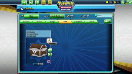 Opening 3 uncommon chests (Pokemon TCG Online)